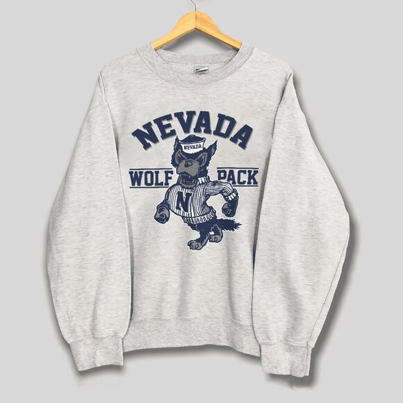 Vintage University of Nevada Reno Wolf Pack Shirt, Nevada Wolf Pack Sweatshirt - Picture 1 of 2